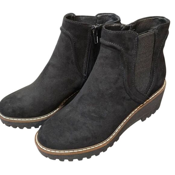 Steve Madden New York Hunny Ankle Boots- Black - Picture 2 of 7